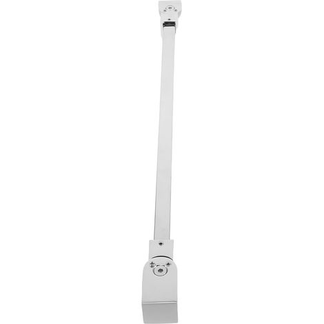 Barre de support de porte de douche sans cadre Ciieeo avec pivot à 180°, support mural en acier inoxydable pour la paroi de douche, montage rapide (1/5)