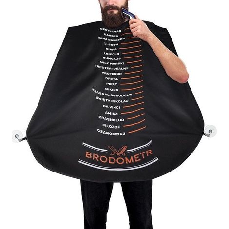 Bartrasierschürze mit Bartmeter – Lustiges Geschenk für ihn, Mann, Ehemann (1/5)