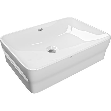 KWC AR Aufsatz-WT, QUADROtop, MIRANIT, Ül,  550x140x380 mm, re-eckig, integr. Dicht.