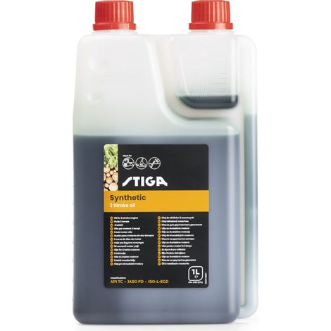 Huile synthétique 2 temps- 1L doseur STIGA 1111923001 - 1111-9230-01