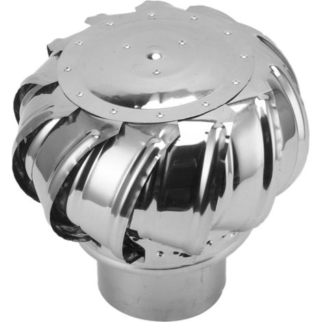 SJLERST Automatischer, geräuscharmer Dachventilator aus Edelstahl, Dachlüftungsventilator, Windturbine, Dachbodenventilator