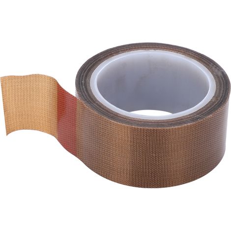 Ruban adhésif isolant en PTFE haute température, rouleau pour machine de mise sous vide, 0,13 mm x 19 mm, 10 m