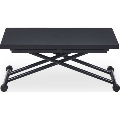 Table Basse Relevable "Higher" 57-114cm Noir Carbone (1/5)