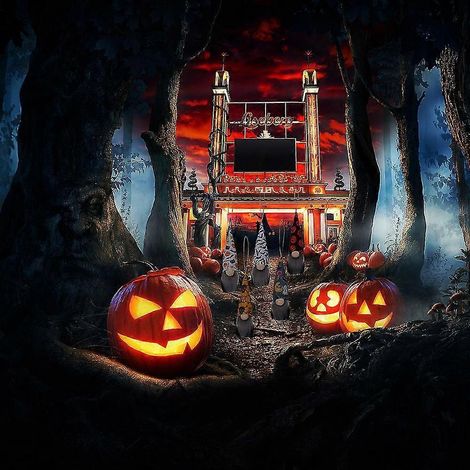 Neue Halloween-Variante kleiner Ornamente: Fledermaus, Spinne, Kürbis, Zwerg (A1) (1/3)