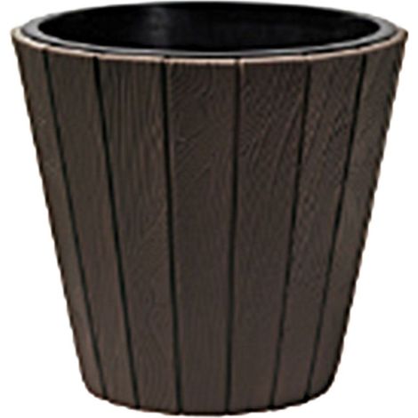 Blumentopf mit Einsatz WOODE 490, 54 Liter, Braun