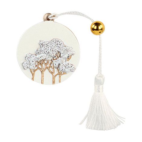 Cupido&Co. Decorazione Intrecci Avorio con Nappa da Appendere – Elegante Ornamento H 50 cm (1/2)