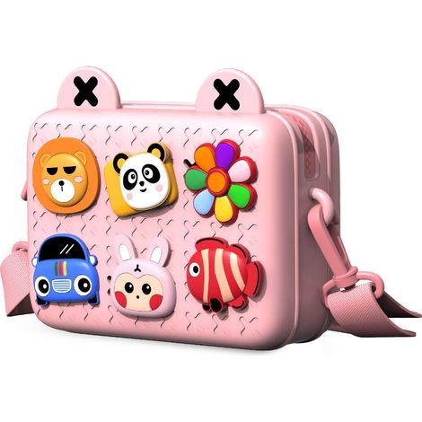 Sac à bandoulière animal de bande dessinée (rose)