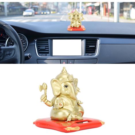 Figurine Bobble Head Éléphant Swing Dancing Véhicule Solar Car Toy Automobile Solaire Décor Unique Cadeau Relaxation Étiquette Energie Vert Durable (1/5)