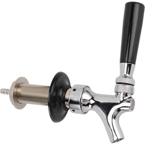 Robinet de bière pression réglable G5/8 en laiton, contrôleur de débit, facile à installer, pour le brassage amateur, 10 cm (4 pouces). (1/5)