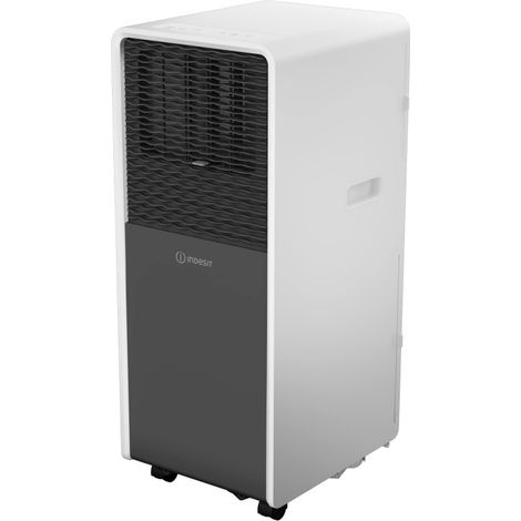 Indesit – Climatiseur mobile 9000 BTU – Classe énergétique A – Déshumidificateur – Filtre HEPA – Silencieux 63 dB – Installation libre service