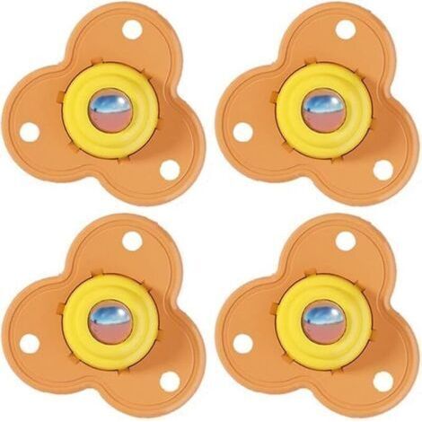 Mini roues pivotantes 4 pièces roulettes de meubles à Rotation à 360 degrés poulie universelle auto-adhésive pour boîte de rangement de meubles (1/4)