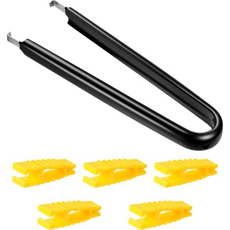 Lot de 6 pinces extracteur de fusible automobile - Outil d'extraction de fusibles pour extracteur de relais de voiture - Outil de retrait universel pour remplacer les fusibles automobiles (1/4)