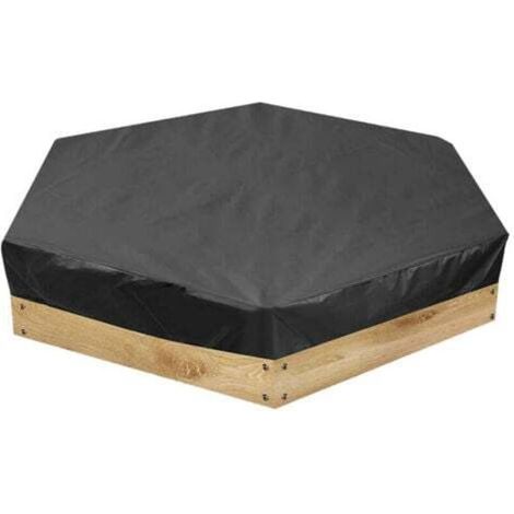 Sandkastenabdeckung für Kinder, Sandkastenplane, Sandkasten mit Deckel, für Kinder aus 190T Polyestergewebe, für den Außenbereich, Garten, Freizeit, wasserdicht, kältebeständig (180x150x20cm)