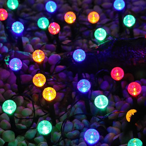 Lampe Solaire De Jardin - 10 Led - Éclairage Chaud Et Changeant Rgb - Ip65 - Pour Pelouse Cour Terrasse Allée - 1 Pièce (1/5)