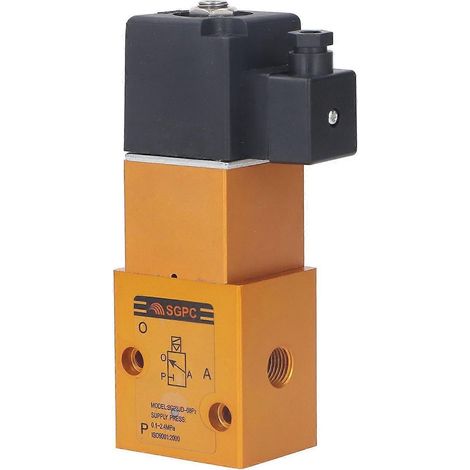 3-Wege-2-Positionen-Magnetventil G1/4 Zoll 8 mm Hochdruck-Absperr-Wege-Magnetventil für Pneumatik