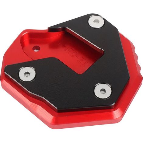 (rouge) Compatible avec SUZUKI GSX1300R HAYABUSA GSX-R 1300 GSX-R 2007-2021 - Plaque d'extension de béquille latérale CNC pour moto maxpower (1/4)