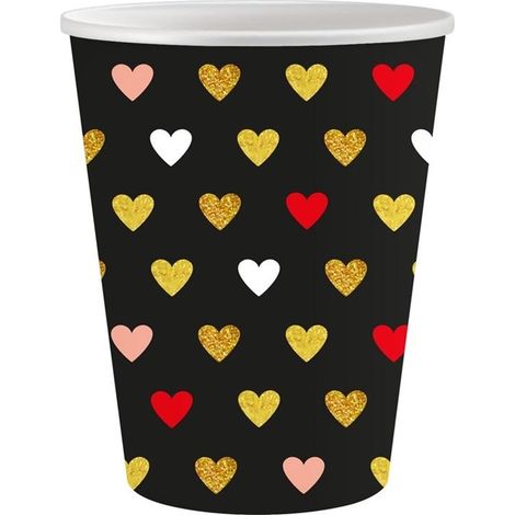 Vasos de papel de 250 ml, 6 unidades