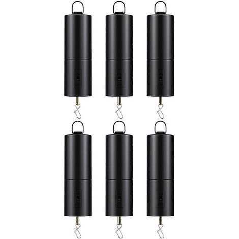 Lot de 6 toupies décoratives à piles, moteur à vent (1/5)