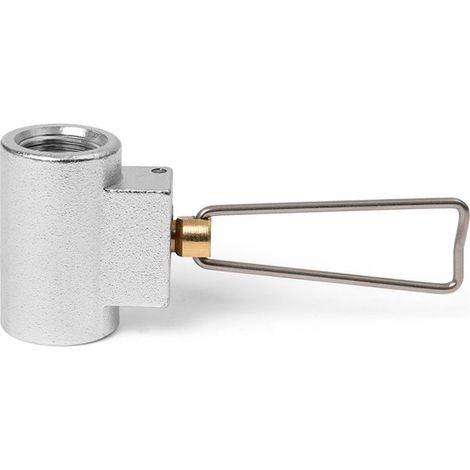 Convertisseur de gaz, valve de remplissage de réservoir de gaz extérieur en alliage d'aluminium, joint de remplissage mutuel de réservoir de gaz givré pour le camping et la randonnée, valve de g (1/5)
