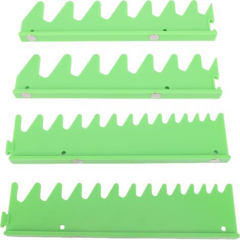 Jeu de rails de clé pour 20 outils, support organisateur magnétique en plastique, boîte à outils, accessoires vert (1/5)