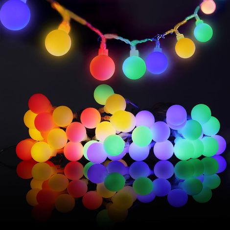 Guirlande Lumineuse - 40 LED - Multicolore - 5M - Étanche - Piles - Intérieur Extérieur (1/5)