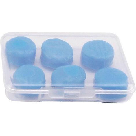 Weiche, schützende, wasserdichte und geräuschdämpfende Silikon-Ohrstöpsel aus formbarem Material, Set mit transparenten Aufbewahrungsboxen zum Schwimmen und Schlafen. (1/5)