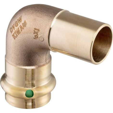 Viega Sanpress Curva a 90 gradi, d 42mm bronzo rosso o al silicio Modello 2216.1, 130497