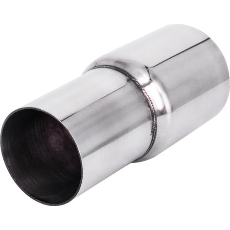Adaptateur de tuyau d'échappement en acier inoxydable Tube de raccordement pour connecteur d'échappement Réducteur Dilatateur Modification de tuyaux d'échappement de voiture (51mm-60mm) (1/5)