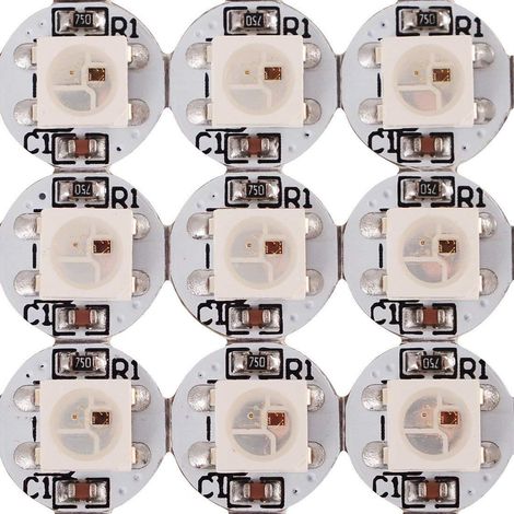 WS2812B/SK6812 rigid board, 5050 RGB fine dot LEDs, 5V intelligent control