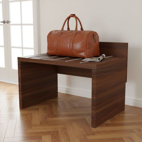 Portavaligie autoportante di design - Stabilità e stile per le tue valigie - Noce Caracalla