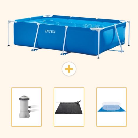 Intex Piscine Tubulaire Rectangulaire - 300x200x75 cm - 4-pièces SCB79 (1/5)