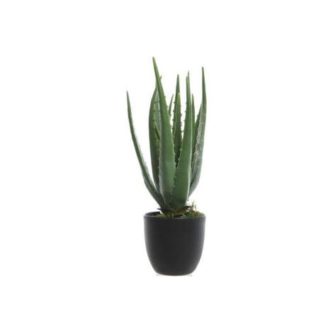 MACETA PLANTA ALOE VERA ARTIFICIAL