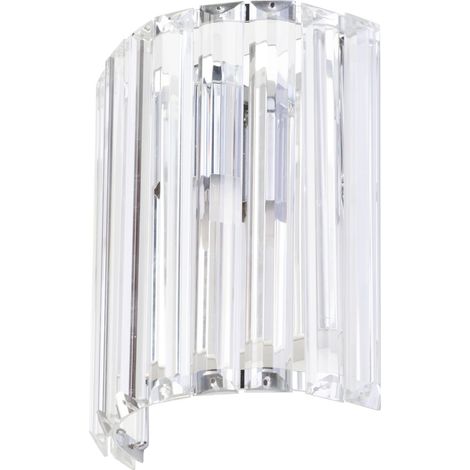 Litecraft Skydda Wall Light Bathroom IP44 Half Shade Fitting - Polished Chrome (1/5)