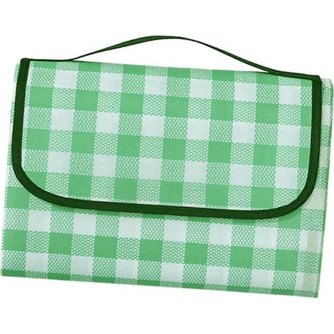 Campingdecke, Picknickdecke, wasserabweisend, faltbar, modisch, Strandmatte, Picknickdecke für Park, Familienausflüge, Garten, Sommer-Green (1/5)