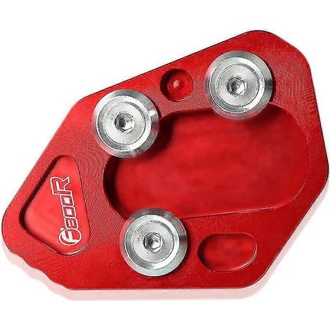 Seitenständer-Vergrößerungsplatte für BMW F800R (2009–2015) – F800R Logo RD (1/5)