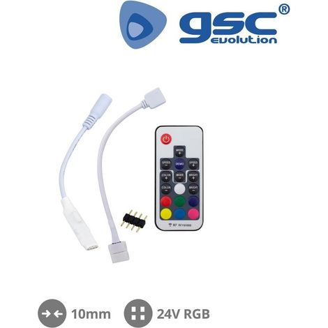 Contrôleur + clip 4 broches pour bande LED RGB