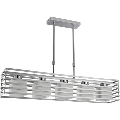 Lampe à cellule 5 ampoules argentée E27 Max 40W (1/3)