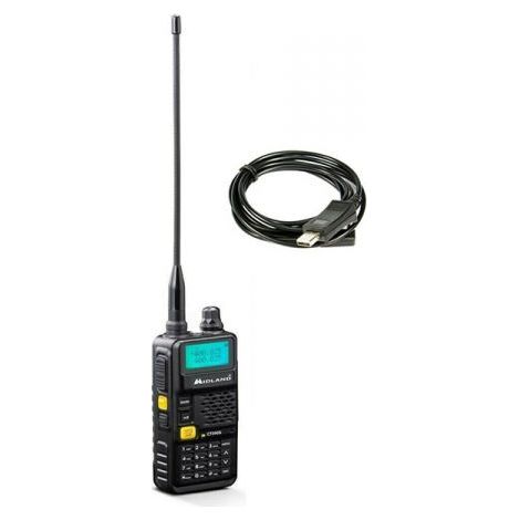 Midland CT590-S Ricetramettitore VHF/UHF dual band C1354 + Cavo e Software PRG10