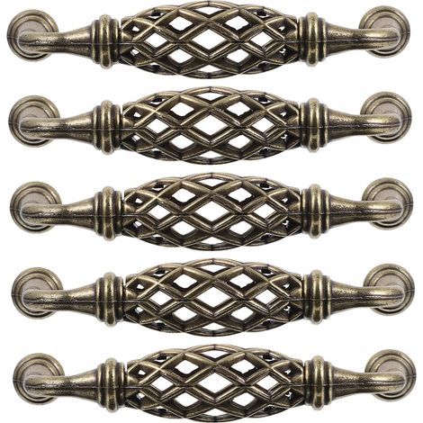 Set antiker Möbelgriffe für Schubladen, Schränke und Ziertüren (1/5)