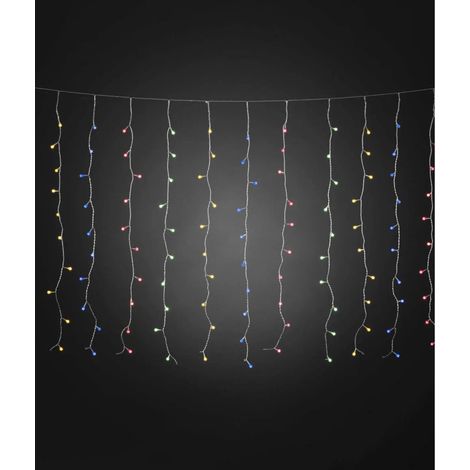 [NEUWERTIG] B-Ware Konstsmide Lichtervorhang Lichterkette Led Außen Mehrfarbig 400 Le Ds 507x100 Cm