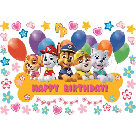sticker mural PAW Patrol - La Pat' Patrouille multicolore  - Sanders & Sanders (1/2)
