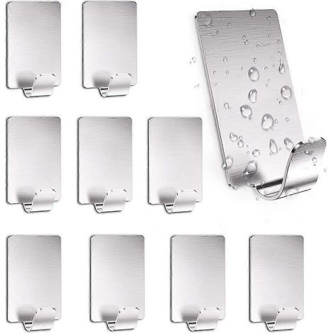 Klebehaken, 10er-Pack, Wandhandtuchhalter, Klebehaken, Geschenk (1/5)