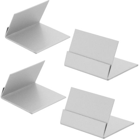 Porte-cartes de table, pinces à signalétique en acier inoxydable (1/5)