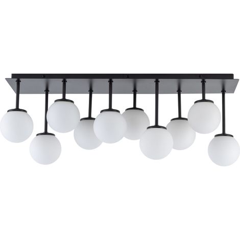 Plafonnier moderne Tulia 10 globes blancs G9 Sigma (1/4)