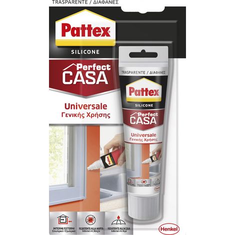 Pattex Sista silicone universale trasparente 50 ml sigillante acetico (1/5)