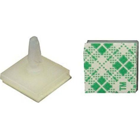 100Pcs Nylon Plastique Adhésif Spacer Entretoise Verrouillage Snap-In Posts Clips Fixes ASS-6 (1/4)