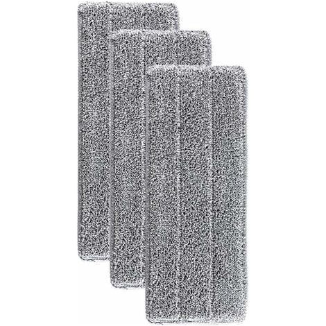 MINKUROW Mikrofaser-Mopps für Bodenwischer Reinigungsbezug Ersatzmopp Haushalt Moppkopf für Flachmopp Mikrofaser-Reinigungs-/Reinigungstücher 33x12mm (1/5)