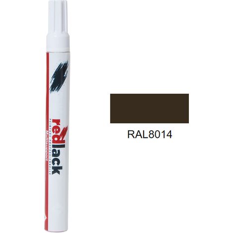 Feltro Vernice per ritocchi 8 ml – RAL 8014 – Marrone seppia – opaca – multisupporto – Redlack