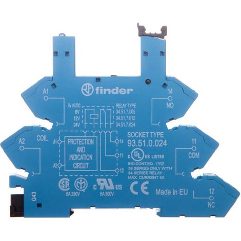 Relaisfuß Federklemmentechnik FINDER 93510024