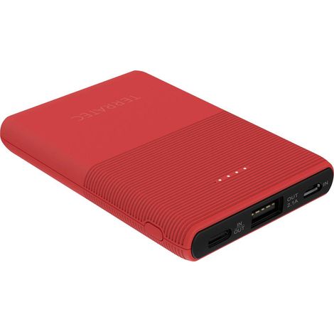 Terratec P50 Powerbank (batterie supplémentaire) 5000 mAh LiPo rouge Y710082 (1/4)